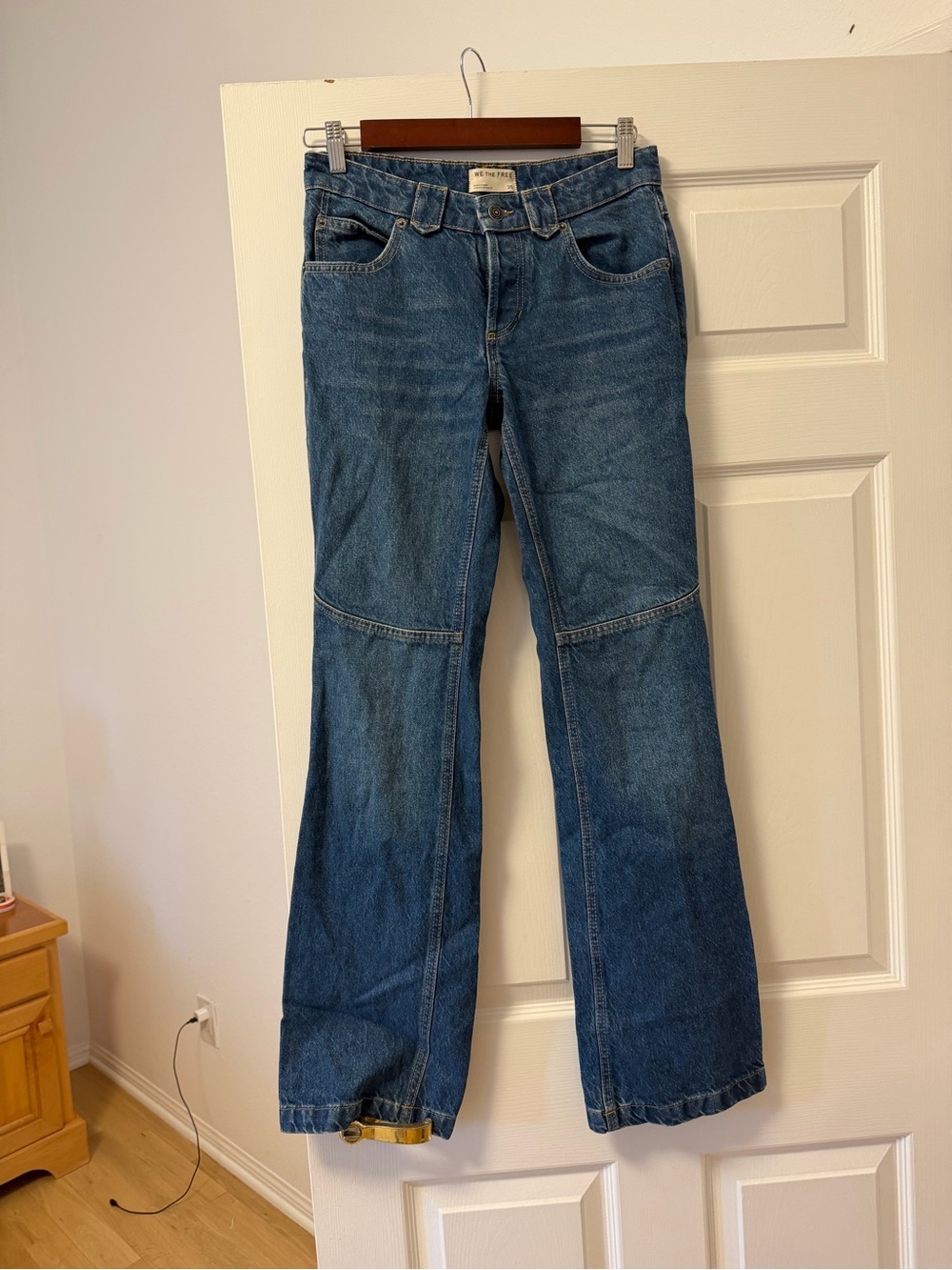Free People Low Rise Bootcut Women's Blue Denim Jeans